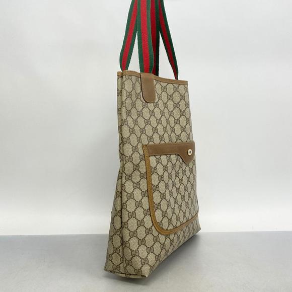 Gucci Bag GG Line Tote Supreme Sherry Brown - Picture 1 of 11